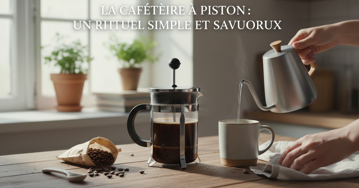 La cafetière à piston : un rituel simple et savoureux