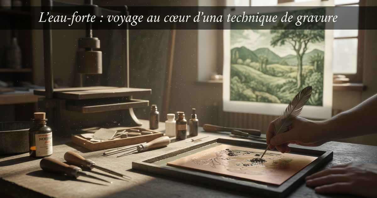 L’eau-forte : voyage au cœur d’une technique de gravure
