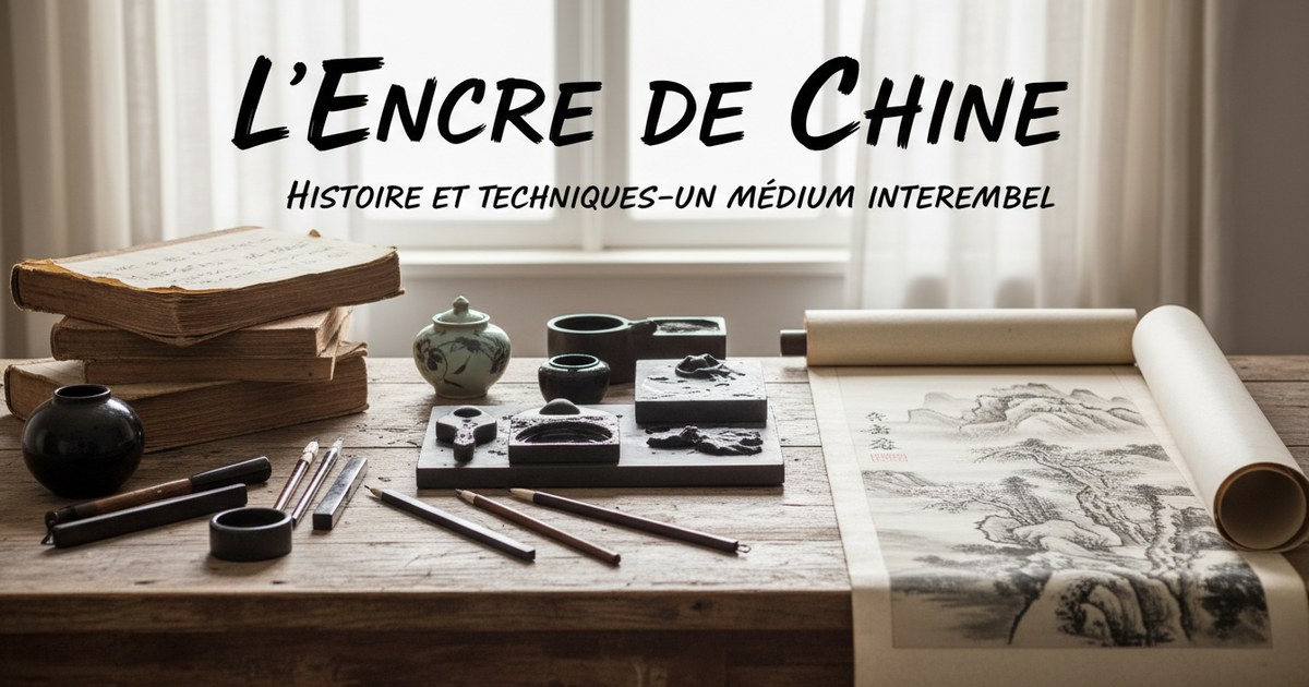 L’encre de Chine : histoire et techniques d’un médium intemporel
