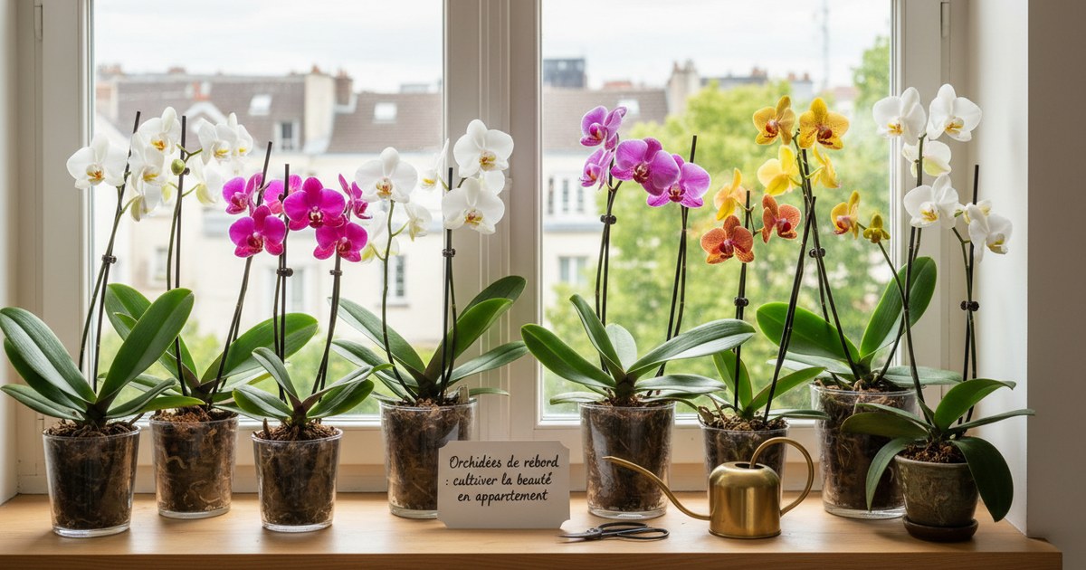 Orchidées de rebord : cultiver la beauté en appartement