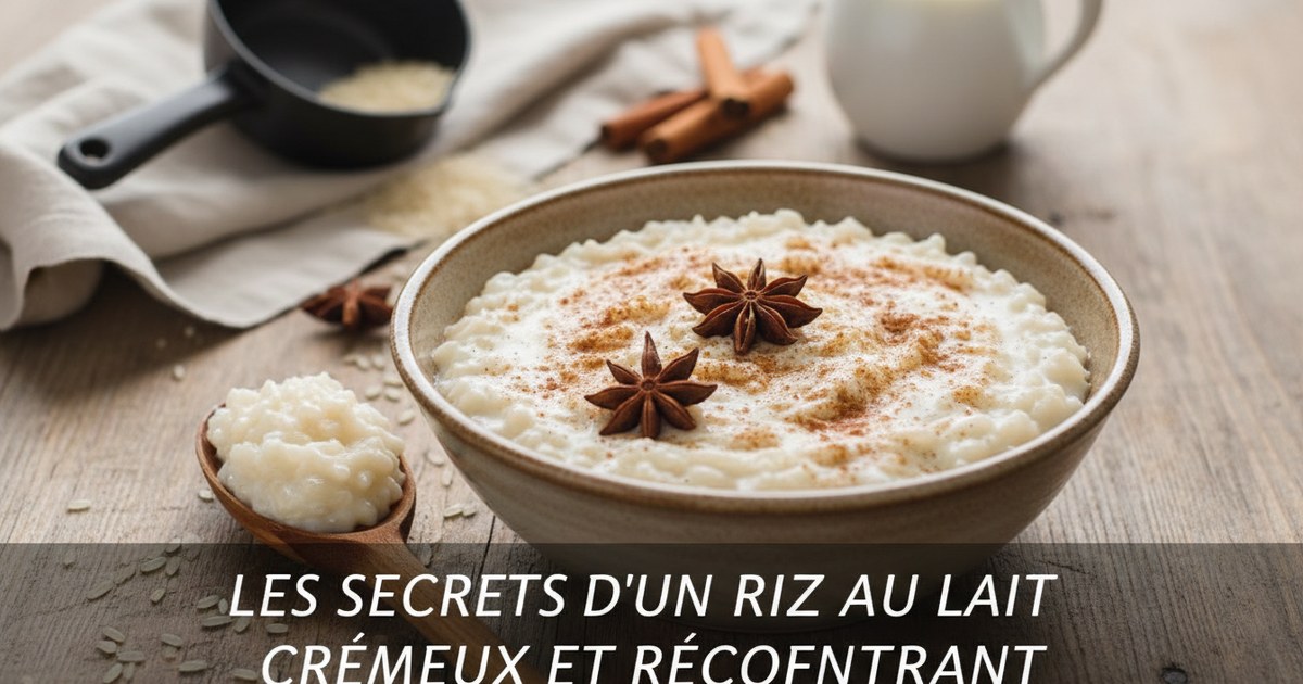 Les secrets d’un riz au lait crémeux et réconfortant