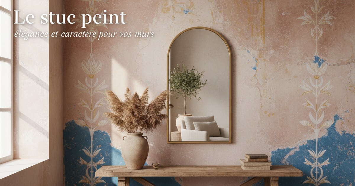 Le stuc peint : élégance et caractère pour vos murs